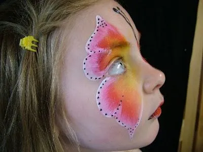 Imagenes de caras pintadas de mariposas - Imagui