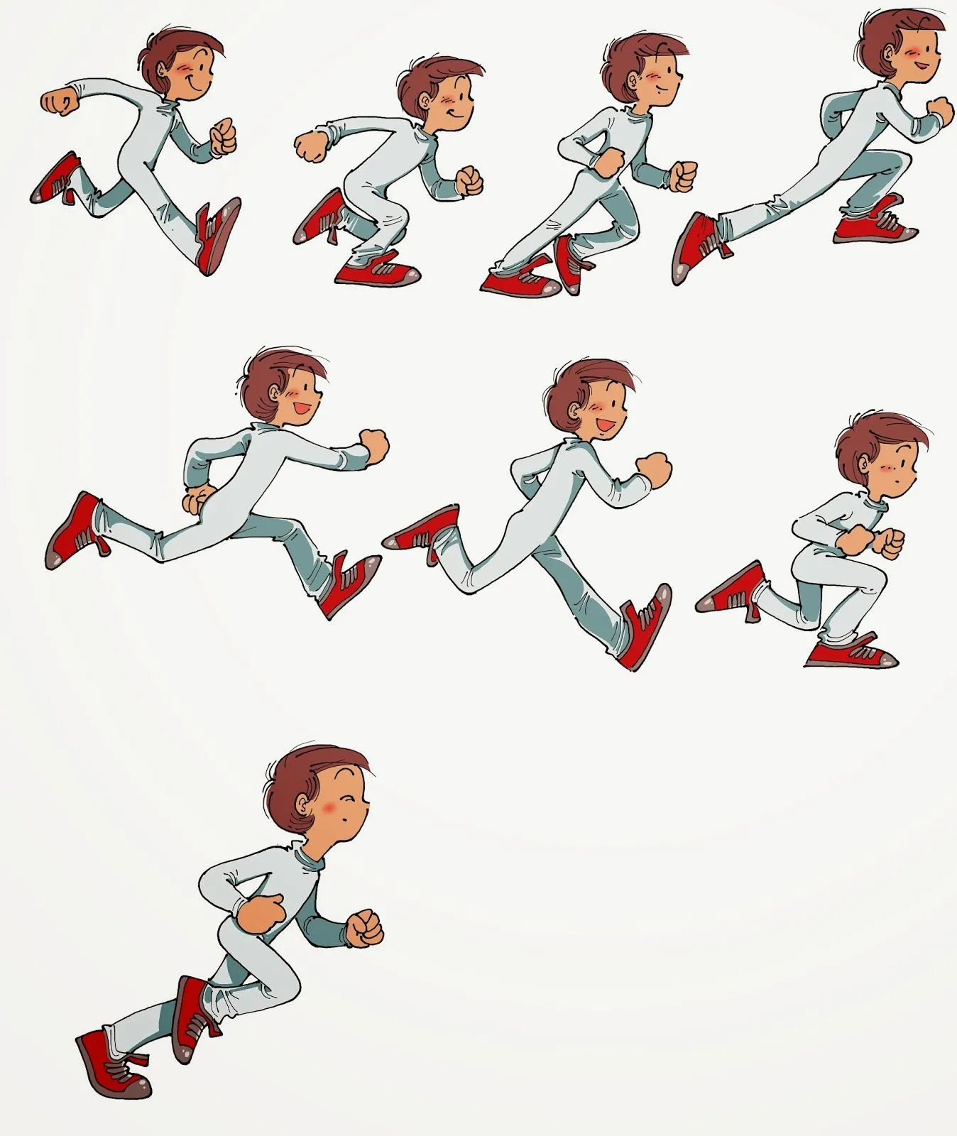 Correr caricaturas - Imagui