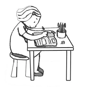 Imágenes de caricaturas de niños estudiando - Imagui