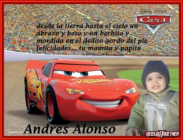 Feliz cumpleaños niño cars - Imagui