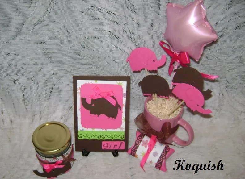 Imagenes de centros de mesa de elefantes para baby shower - Imagui