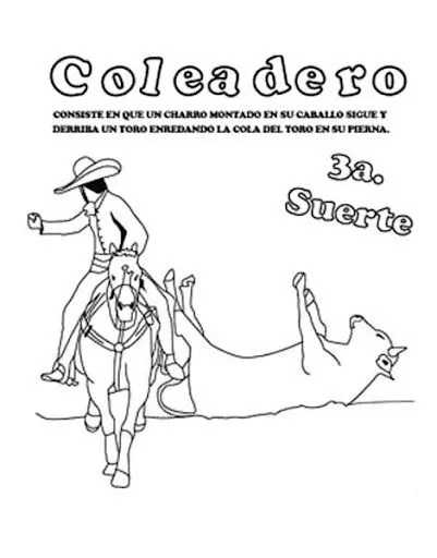 IMAGENES DE CHARROS PARA COLOREAR - Imagui