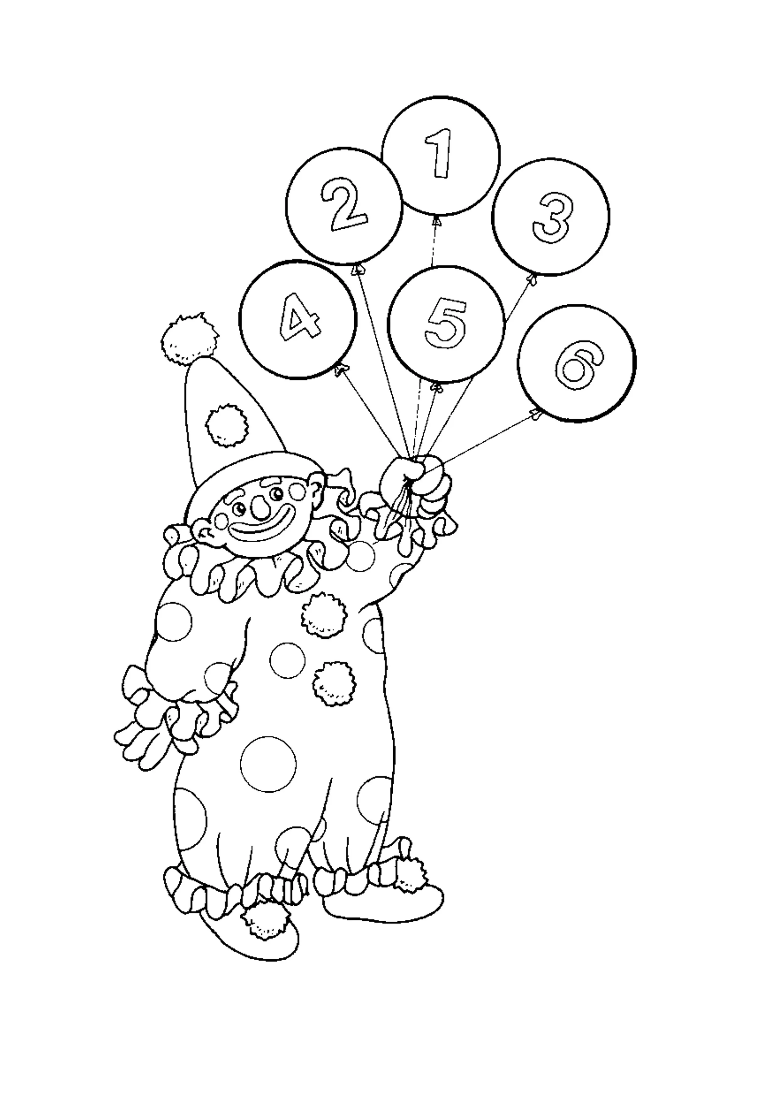 poyasos with balloons Colouring Pages