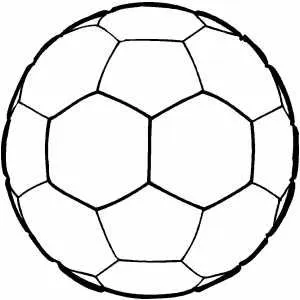 Imagenes para colorear: Balon de futbol para colorear