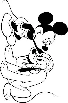 Dibujos para colorear de la casa de Mickey Mouse - Imagui