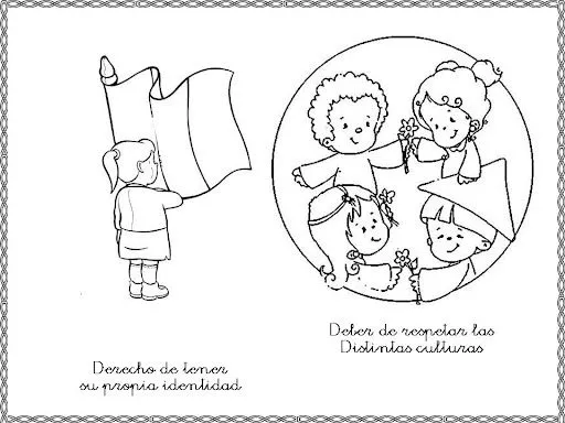 Dibujos para colorear de los deberes y derechos de los niños - Imagui