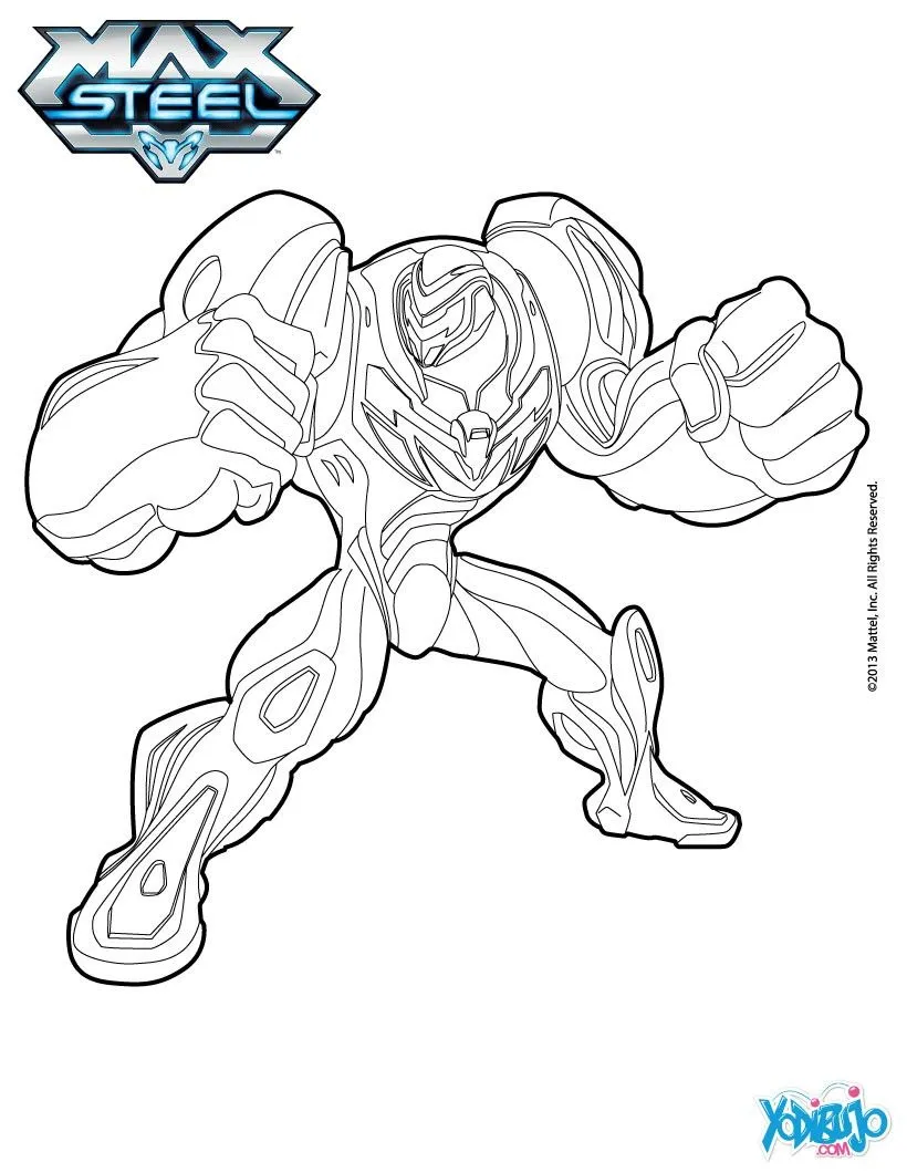 Max Steel para colorear : imprimir 21 dibujos para colorear