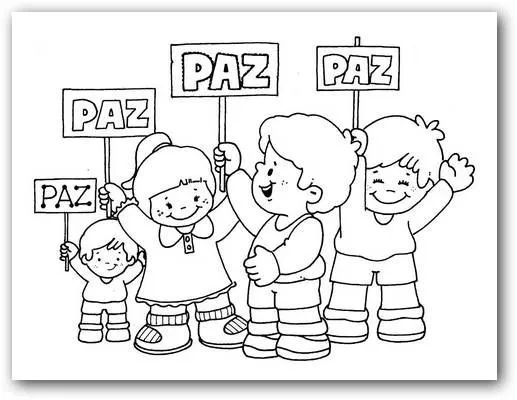 Imágenes para colorear sobre la paz | Fotos o Imágenes | Portadas ...