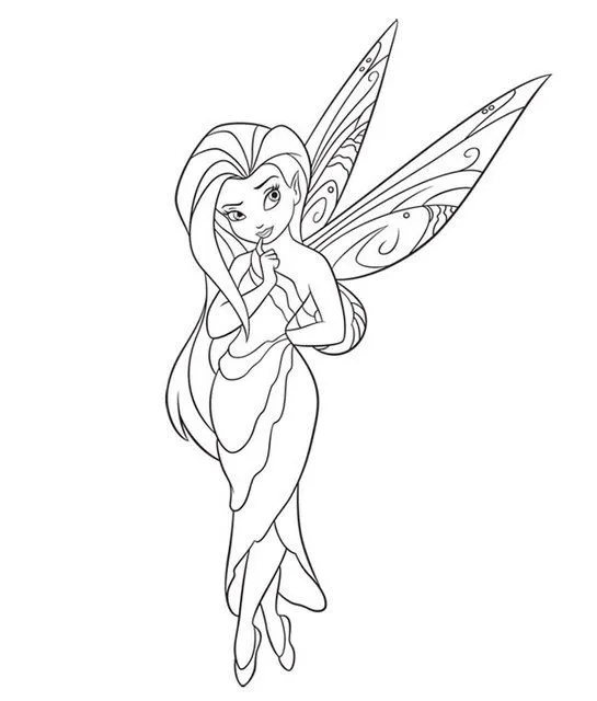 Imagenes para colorear de tinkerbell y sus amigas - Imagui