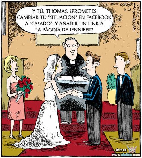 Imagen Comica : Matrimonio en Facebook