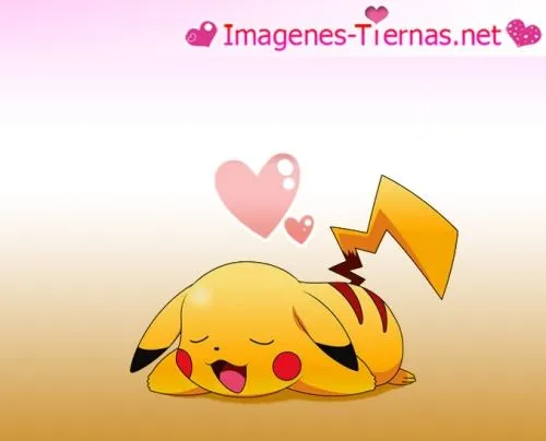 Imagenes tiernas de pikachu enamorado - Imagui