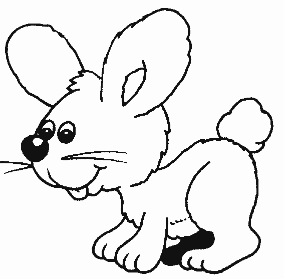 Imagenes de conejito para colorear - Imagui