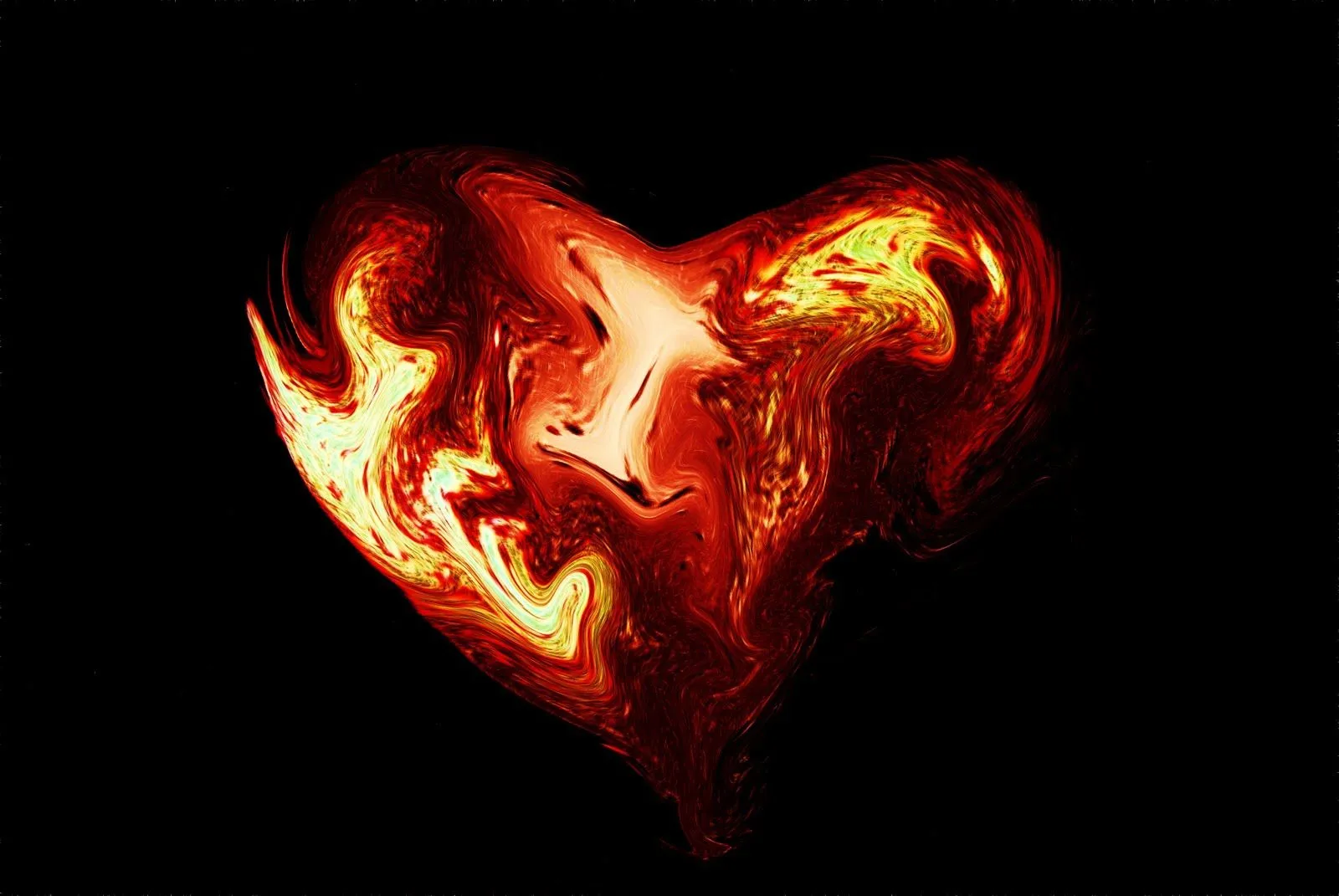 Imagenes de corazones con fuego - Imagui