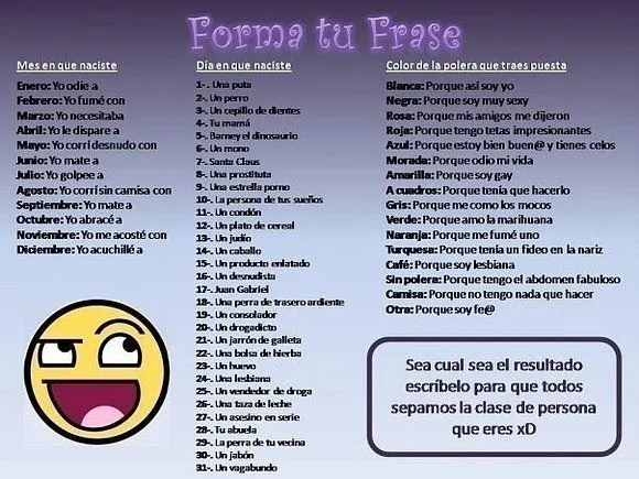 crea tu frase jaja - Taringa!
