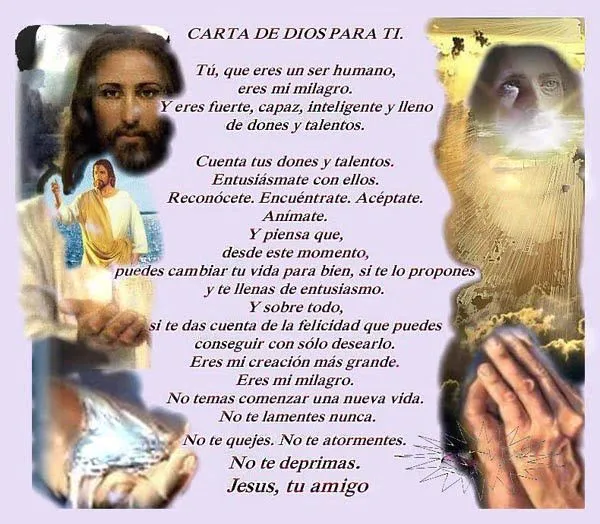 Imágenes cristianas: Carta de Dios para tí - Imágenes Cristianas ...