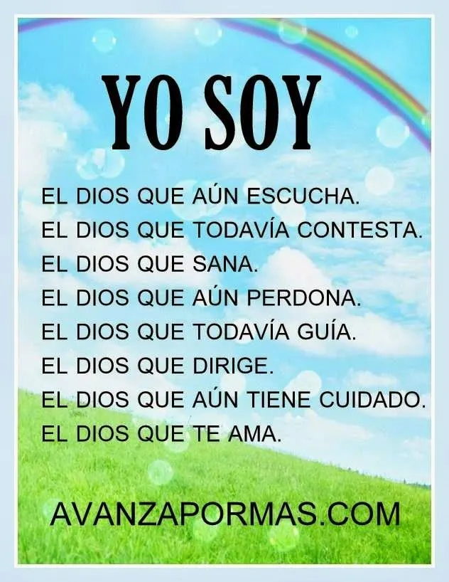 Imágenes cristianas con frases de aliento Yo soy el Dios ...