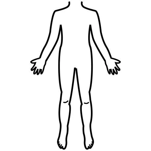 Silueta de una niña cuerpo humano - Imagui