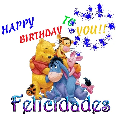 Imagenes de cumpleaños. Imagenes de cumpleaños de Winnie Pooh