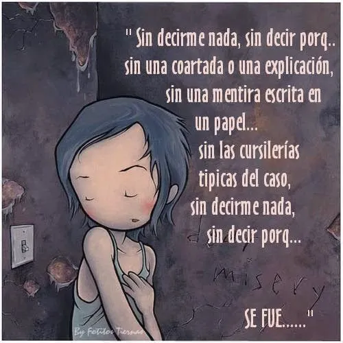 Imagenes de decepcion, con mensajes de desamor y frases de ...