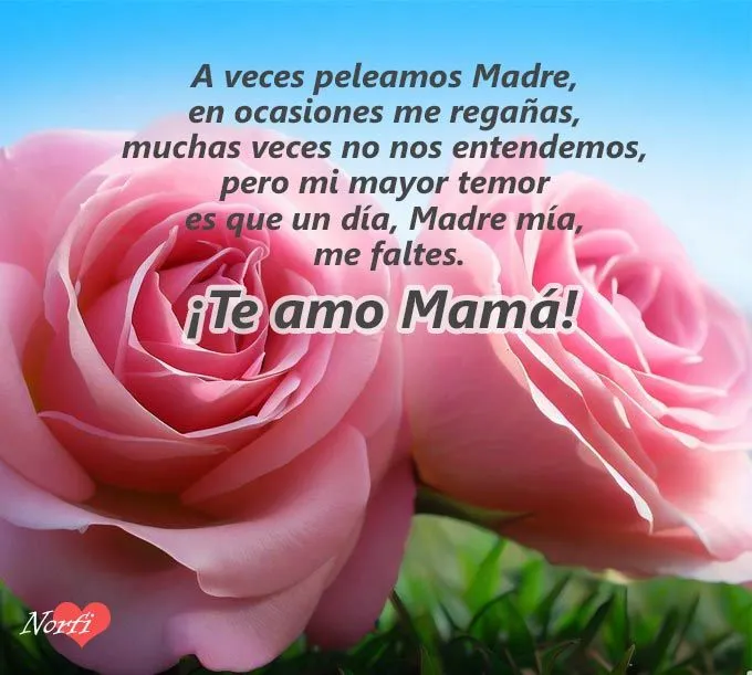 Imágenes decoradas con frases y versos para el día de las madres