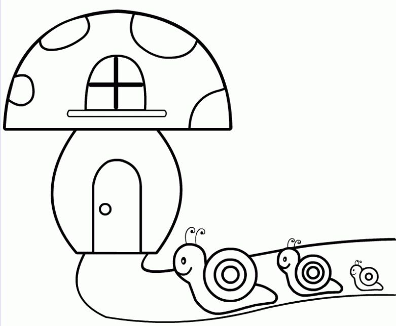 Imágenes y Dibujos de caracoles para colorear | Para niños