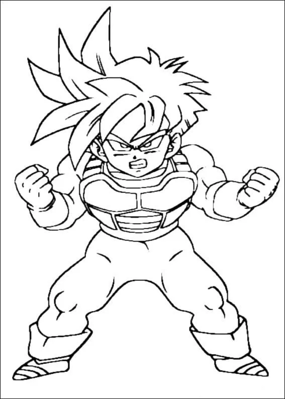 Imagenes de goku para colorear - Imagui