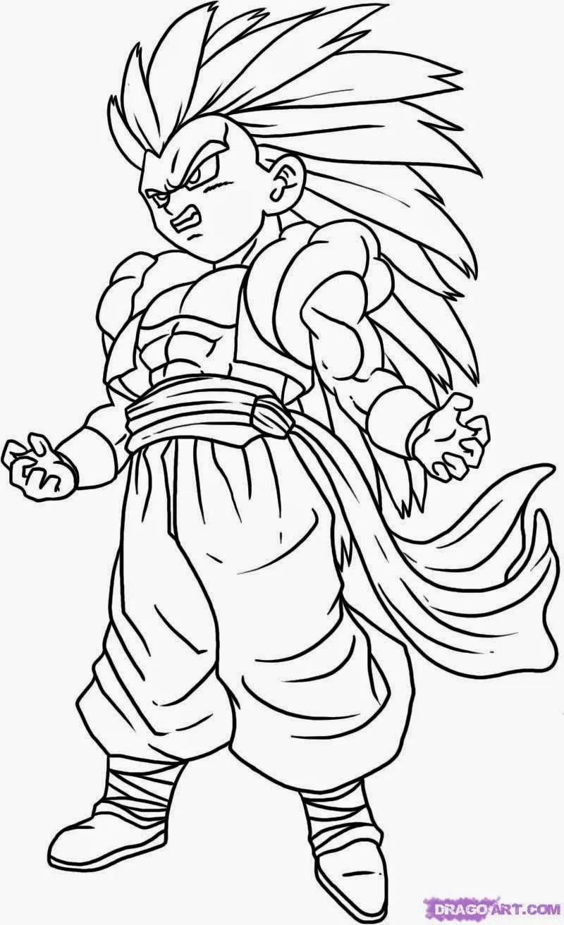Imagenes de dragon ball gt para colorear - Imagui