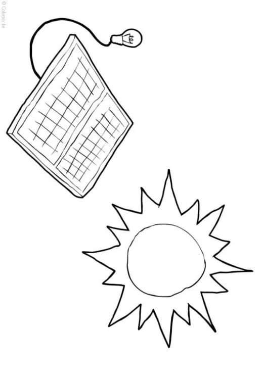 energia solar Colouring Pages