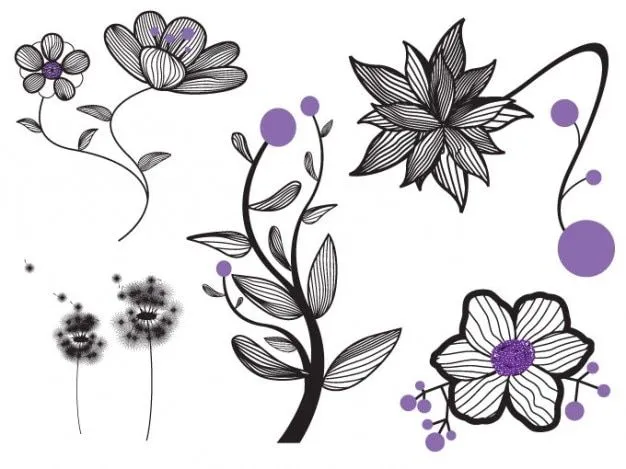 Creeping florales Flores | Descargar Vectores gratis