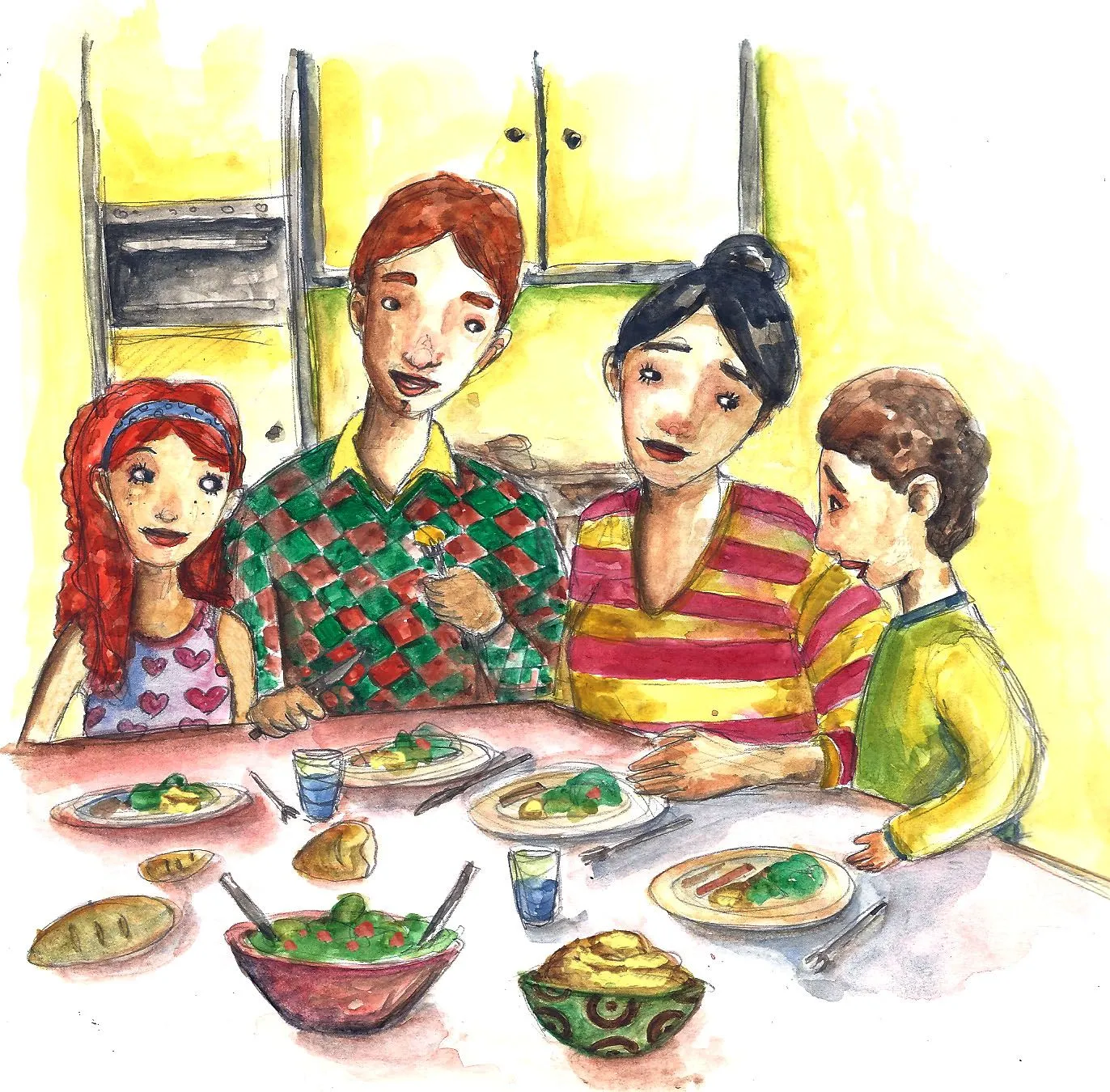 Imagenes familia comiendo - Imagui