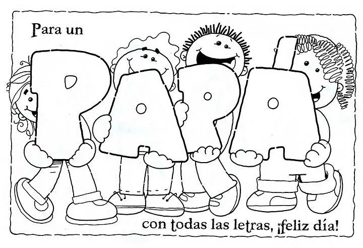 imagenes-feliz-dia-del-padre-para-colorear-dibujos-para-pintar-del ...