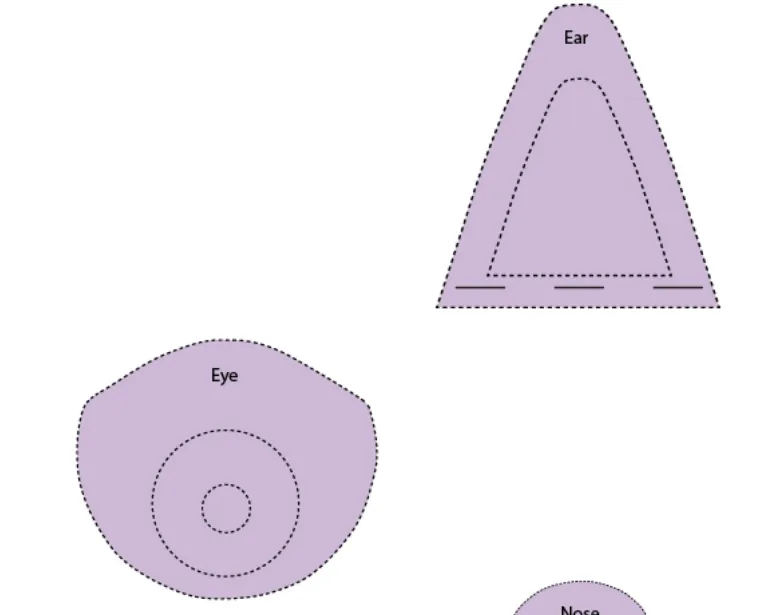 Moldes de orejas de gato para imprimir - Imagui