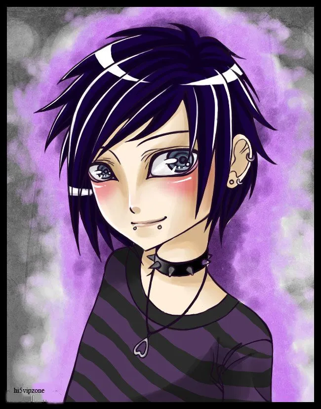 Imagenes, Fotos y Carteles para Compartir: Retrato chica anime Emo