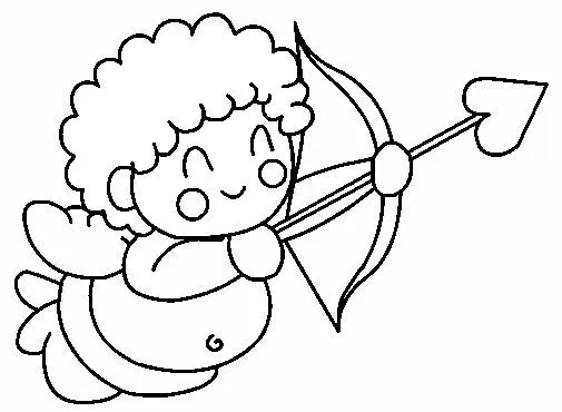 Imagenes y fotos: Dibujos de Cupido para Colorear, parte 2
