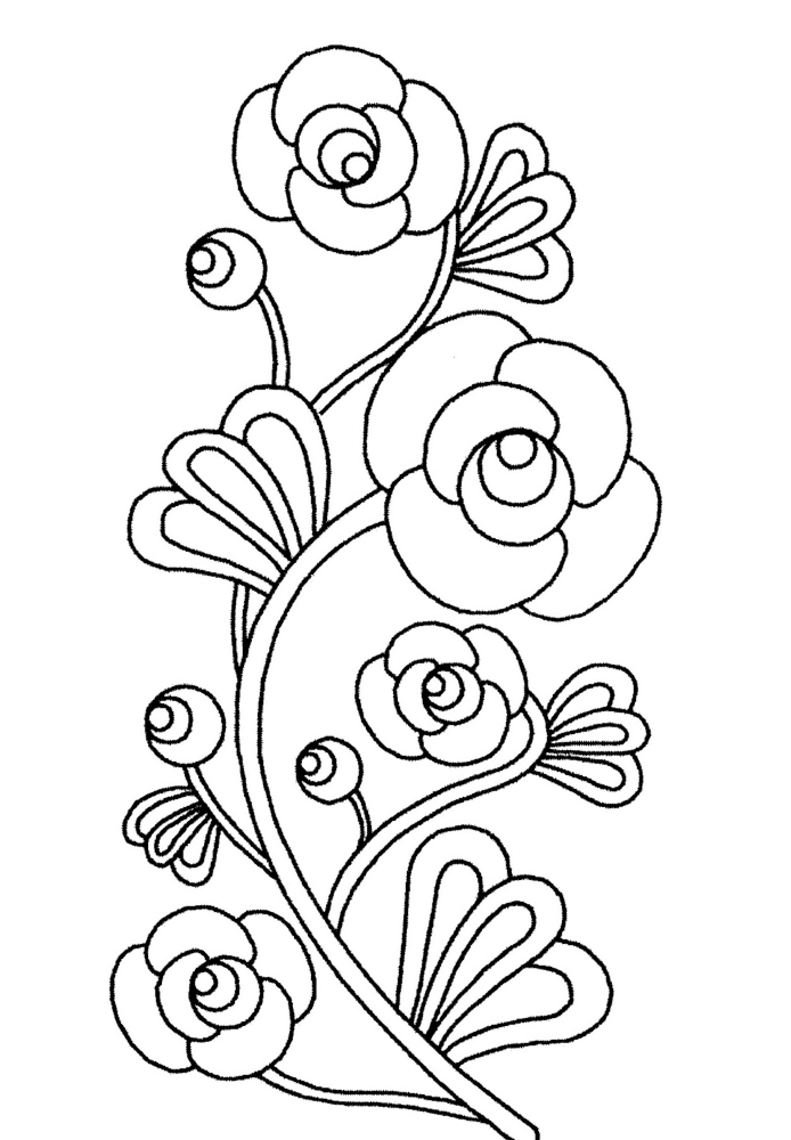 Imagenes y fotos: Dibujos de Flores para Colorear, parte 2