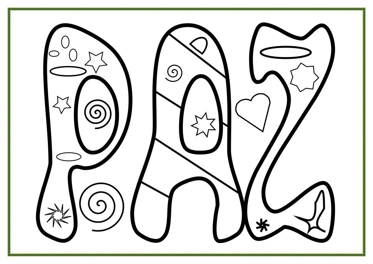 Imagenes y fotos: Dibujos Dia de la Paz para Pintar, parte 1