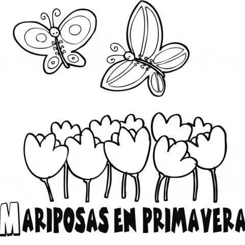 Imagenes y fotos: Dibujos de Primavera para Pintar, parte 2