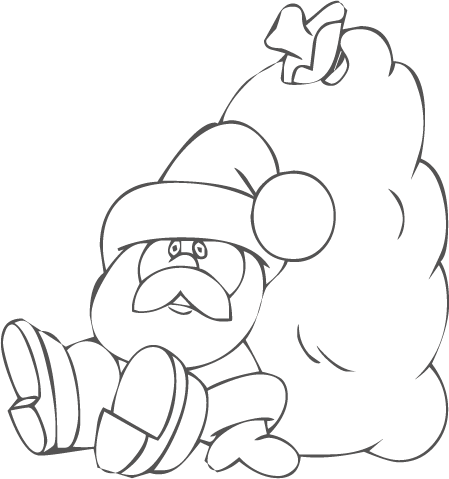 Imagenes y fotos: Dibujos de Santa Claus para Pintar, parte 2