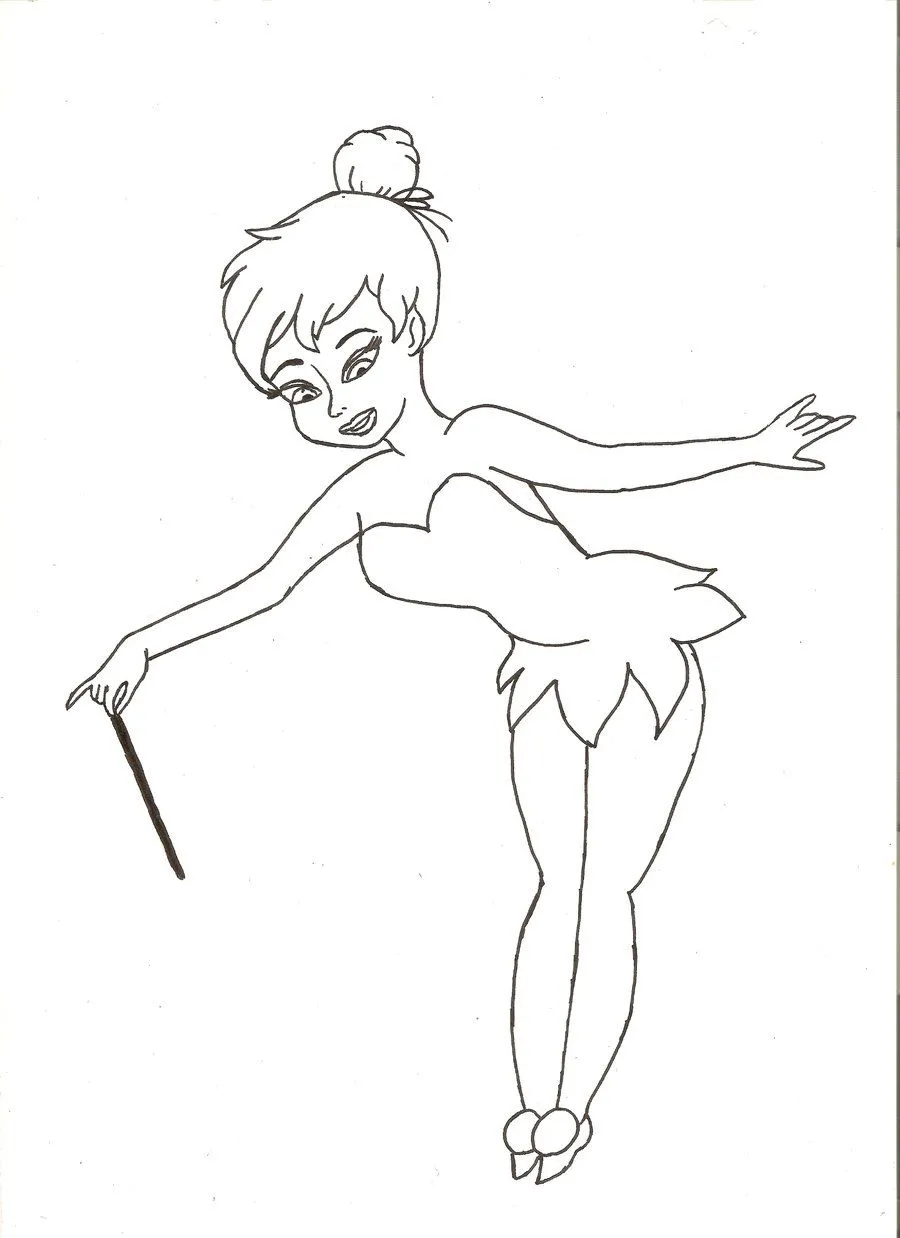 Imagenes y fotos: Dibujos de Tinkerbell para Pintar, parte 1