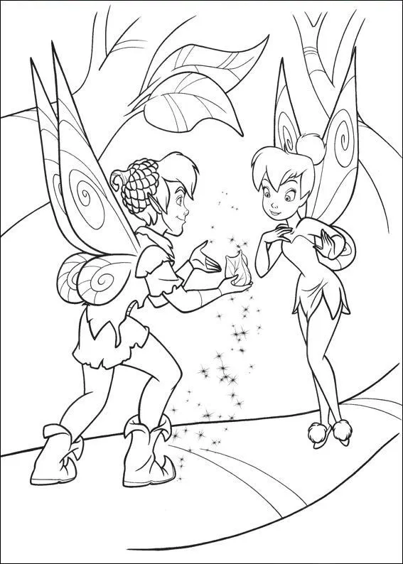 Imagenes y fotos: Dibujos de Tinkerbell para Pintar, parte 2