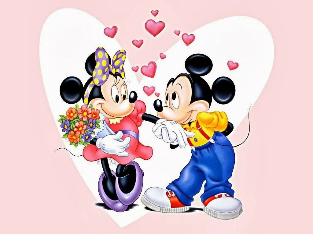 Mickey Y Minnie Mouse Enamorados Imagenes Tiernas De Mickey Y Car ...