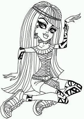 Imagenes y fotos: Monster High, Dibujos de Cleo de Nile para Pintar