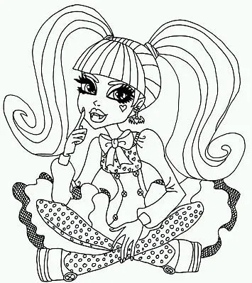 Imagenes y fotos: Monster High, Dibujos de Draculaura para Colorear