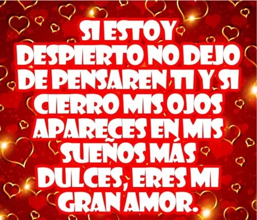 Frases para coquetear | Mi amor... Te amo !