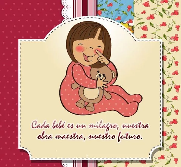 Imagenes con frases de felicidades por el bebe - Gifs de Amor