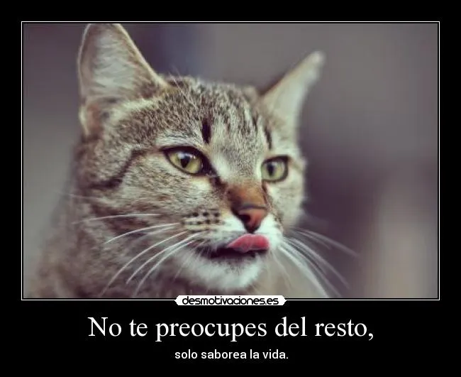 No te preocupes del resto, | Desmotivaciones