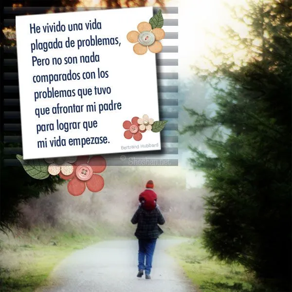 Imagenes con frases y mensajes de Hijos a Padres