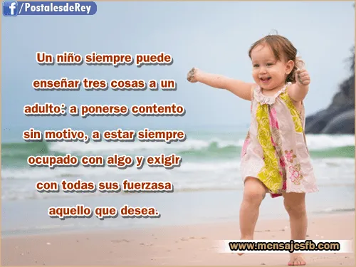 Imagenes con frases de niños - Mensajes Bonitos de Amor para Facebook