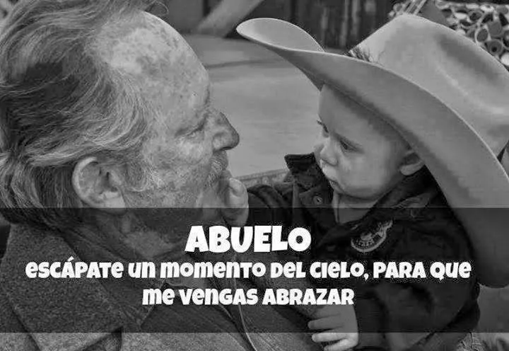 Imagenes y Frases Nuevas: Abuelo Escapate Un Momento Del Cielo