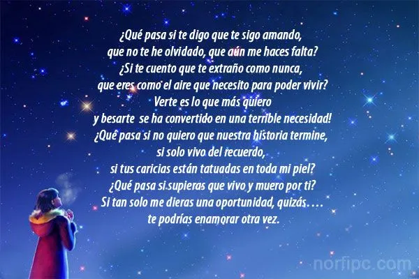 Imágenes con frases y poemas de amor : Te sigo amando, un poema de ...